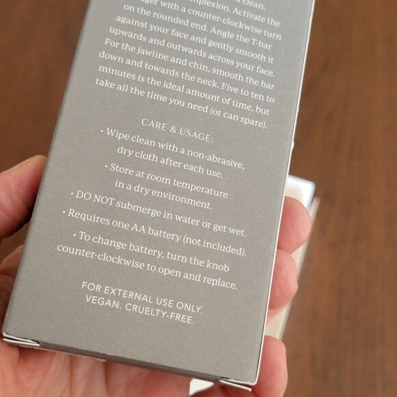 Complex Culture Sonic T-Bar Facial Massager for Puffiness, Tension, Contour New - Picture 9 of 11